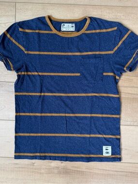 Vans Shirt Mens M Joel Tudor Skate Surf Striped Pocket T-shirt Excellent Cond
